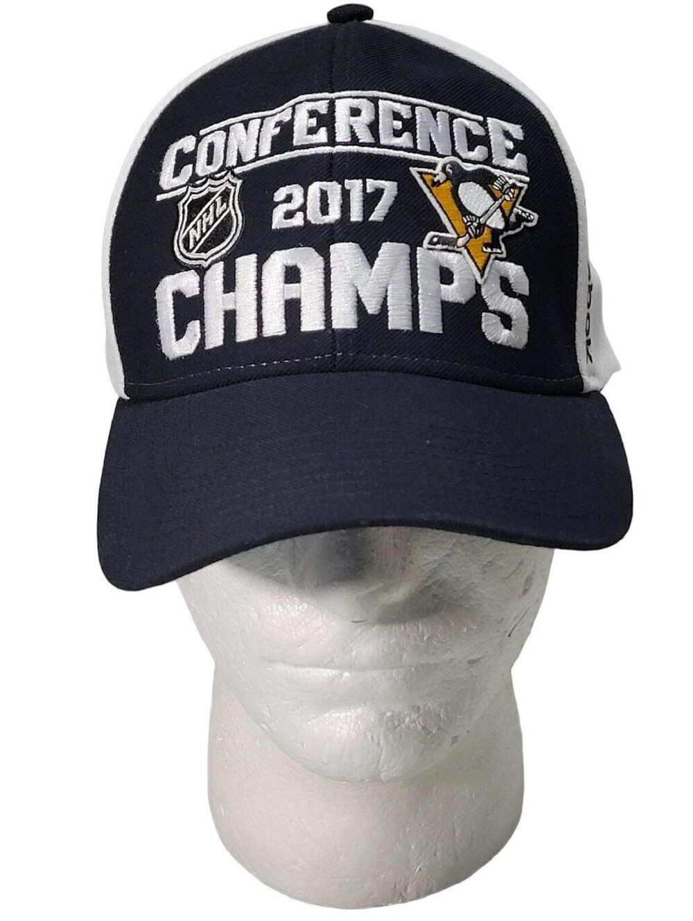 Pittsburgh Penguins NHL Hockey 2017 Conference Champs Reebok Snapback Hat Cap